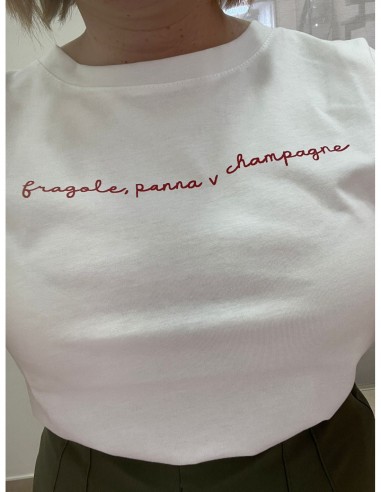Shirt ''Fragole Panna e Champagne ''
