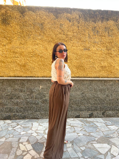 Pantaloni Penelope Marrone
