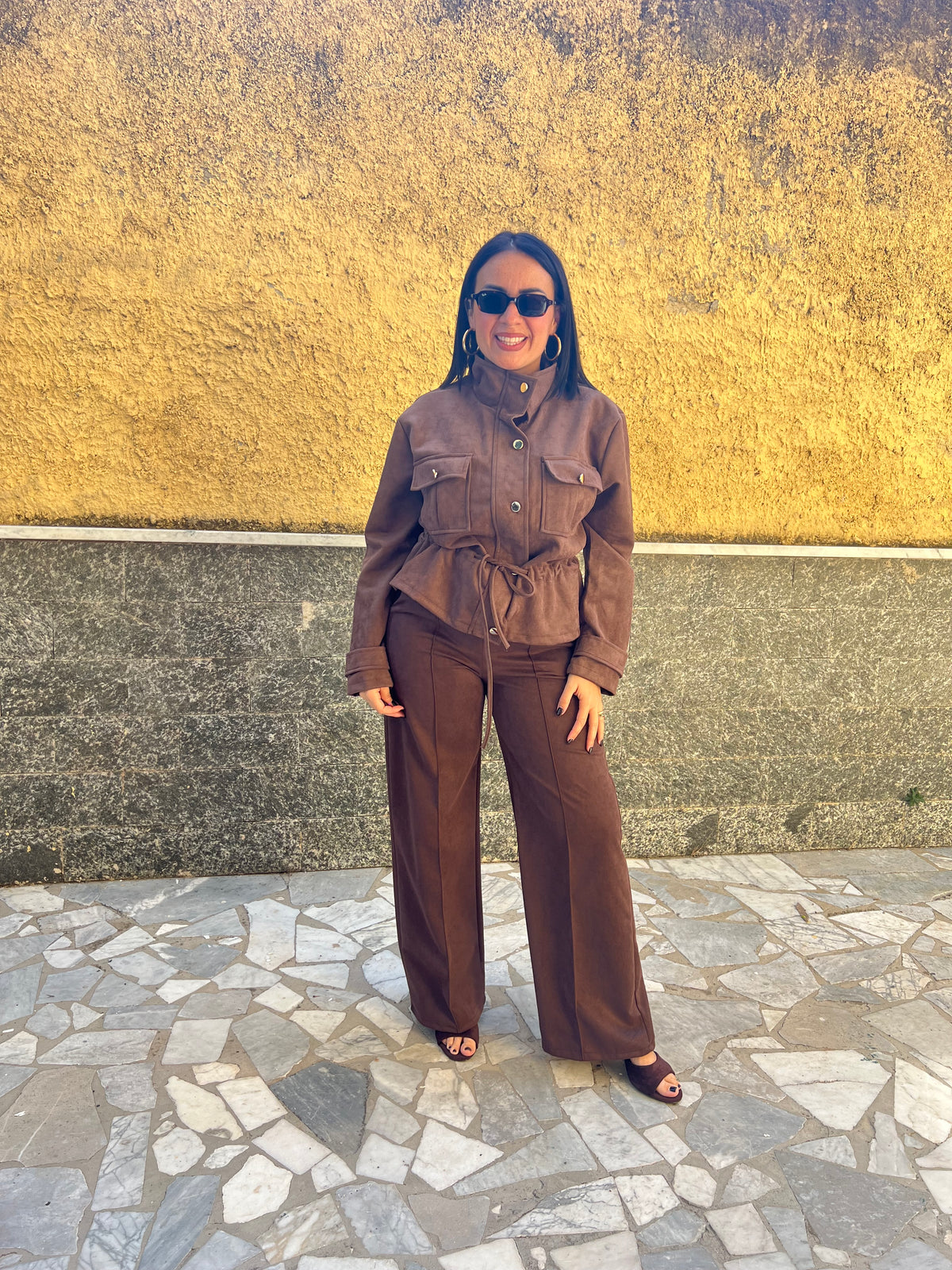 Pantaloni Scamosciato 8976 Marrone