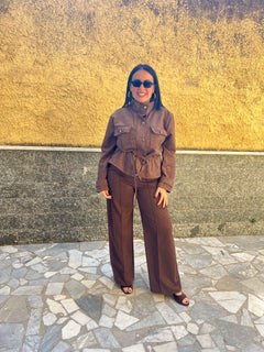 Pantaloni Scamosciato 8976 Marrone
