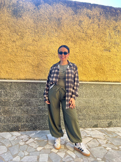 Camicia Quadri Angela Nera