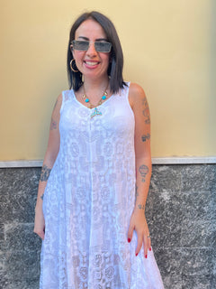 Abito Pizzo Bianco 75915