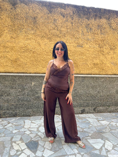 Pantaloni Alessia Marrone