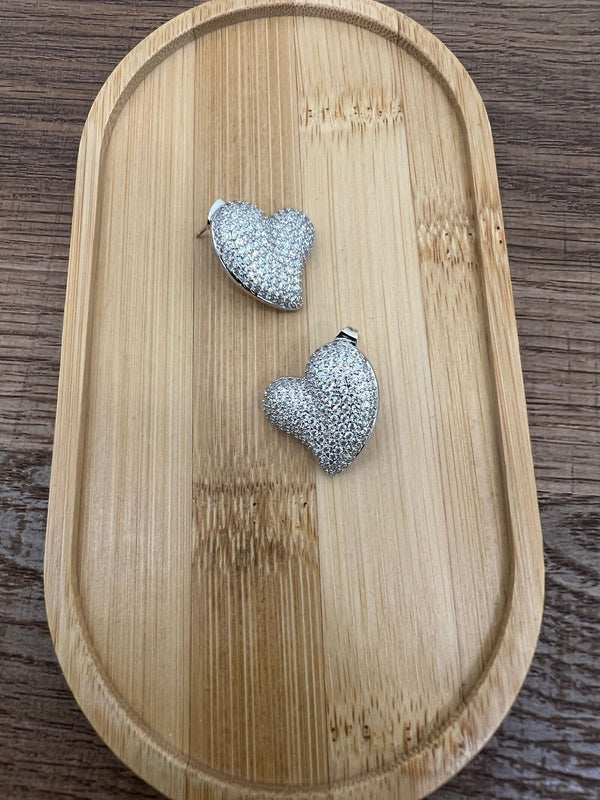 Orecchini Cuore Argento
