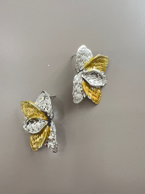 Orecchini Petali Argento