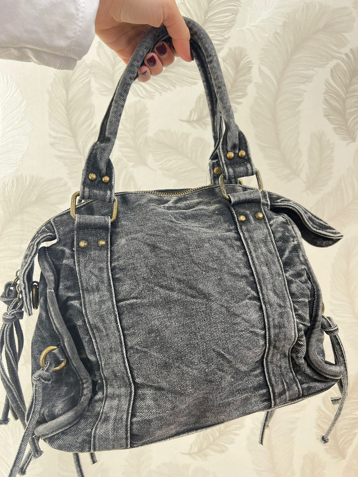 Borsa Denim Nera 121464