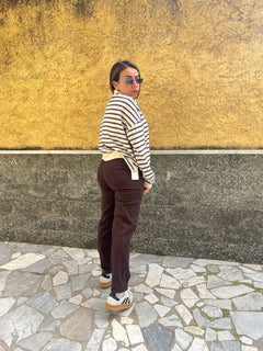 Jeans marrone kt0718976