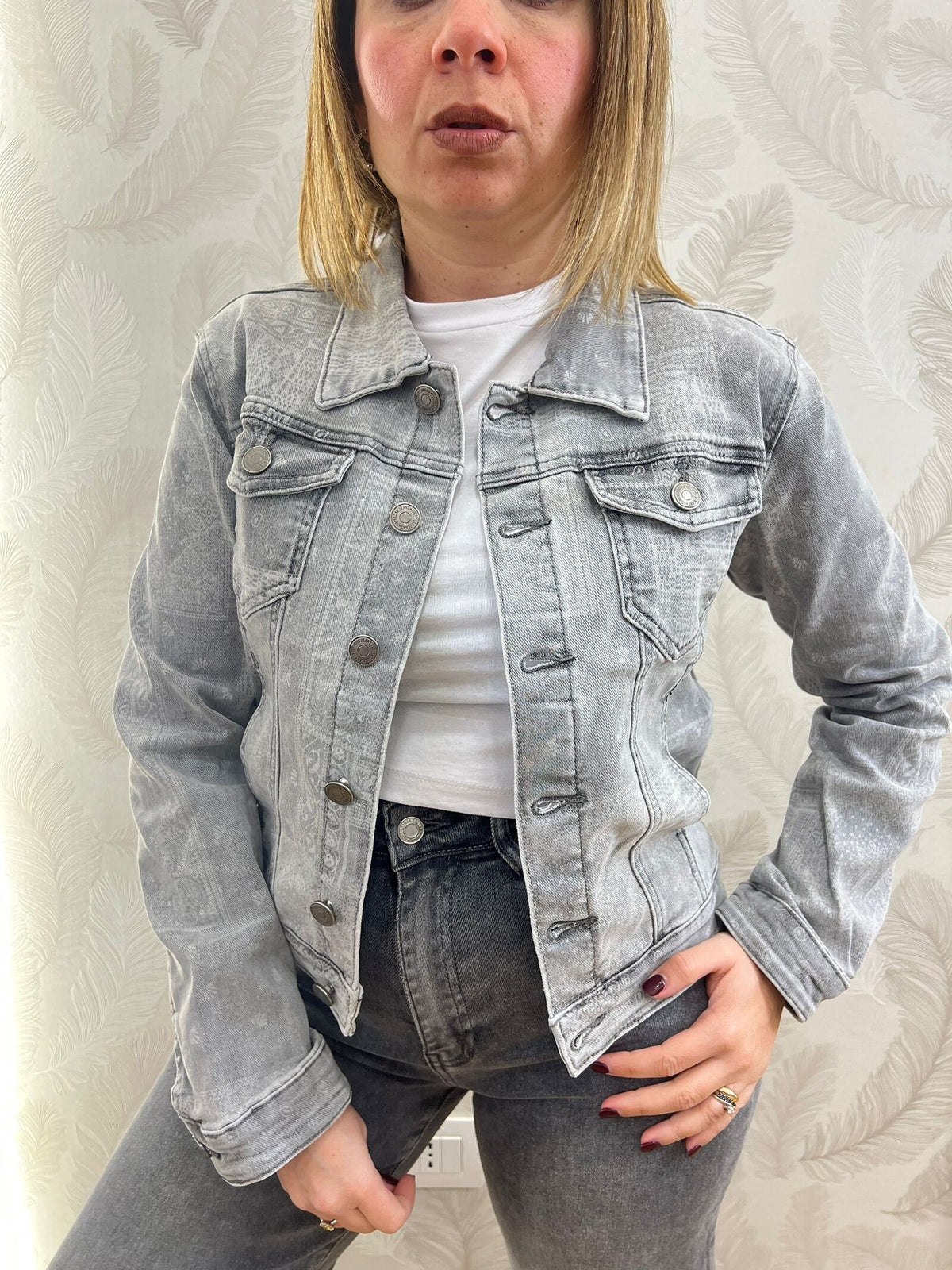 Giubbino jeans grigio 55/671
