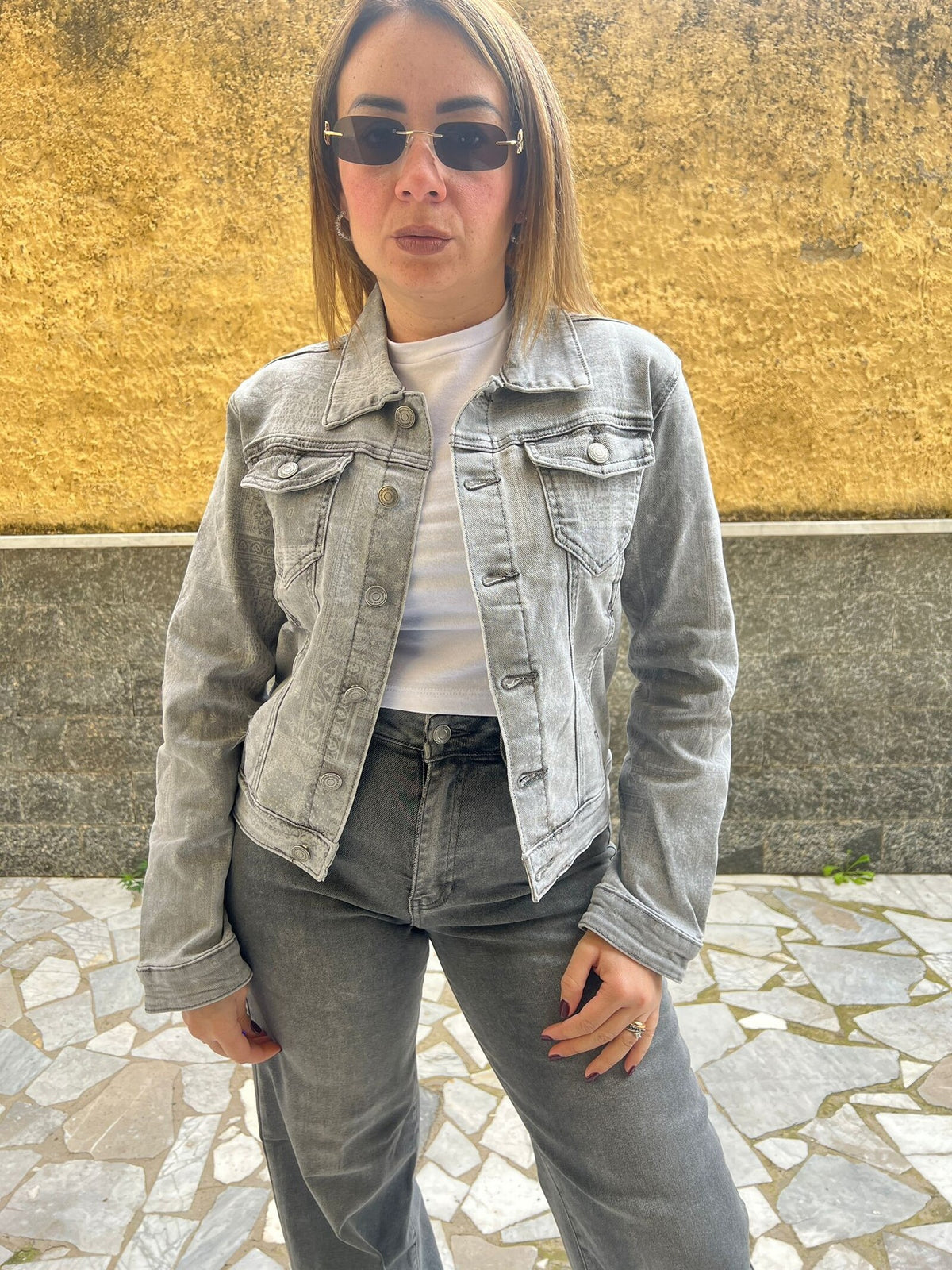 Giubbino jeans grigio 55/671