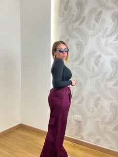 Pantaloni Bielastico Borgogna 9/1098
