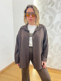 Camicia Over  Marrone 91098