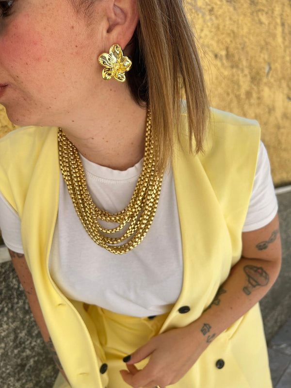 Orecchini Fiore Oro