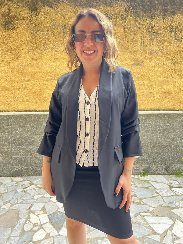 Blazer Sfoderato Nero