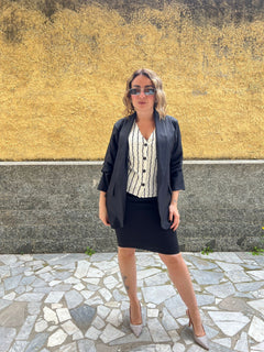 Blazer Sfoderato Nero