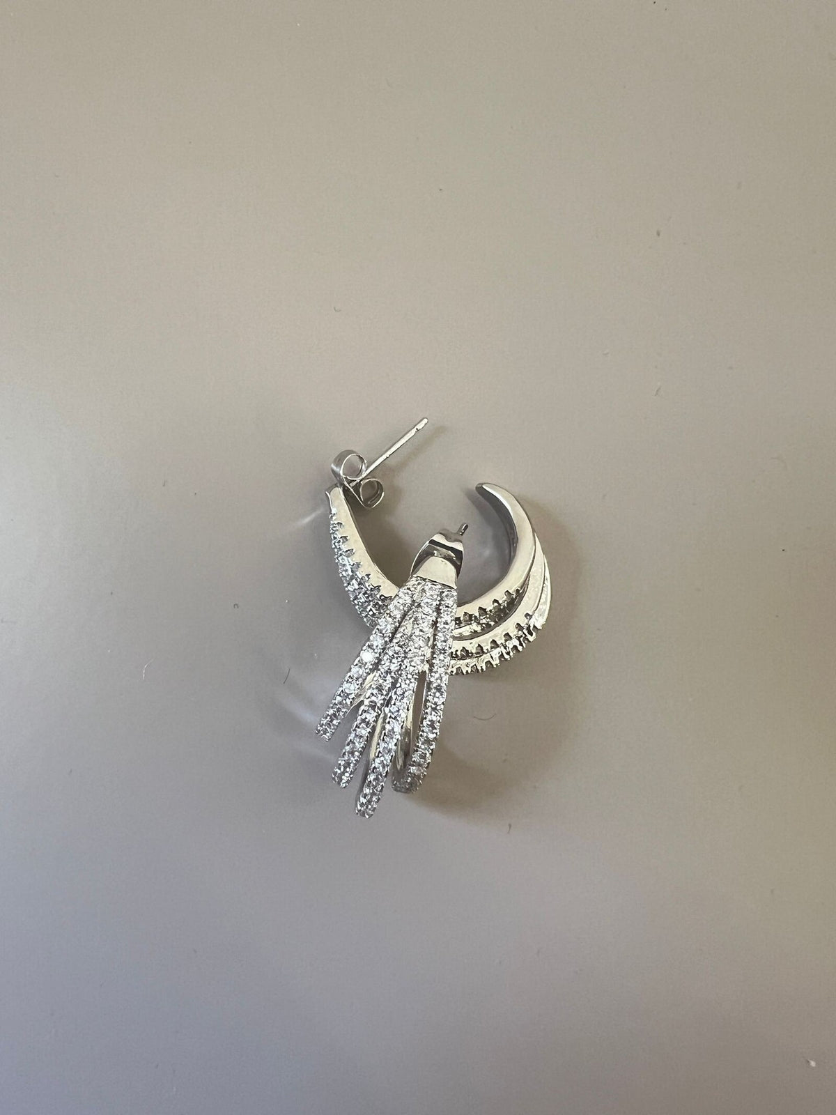 Orecchini Multifili Argento 35427