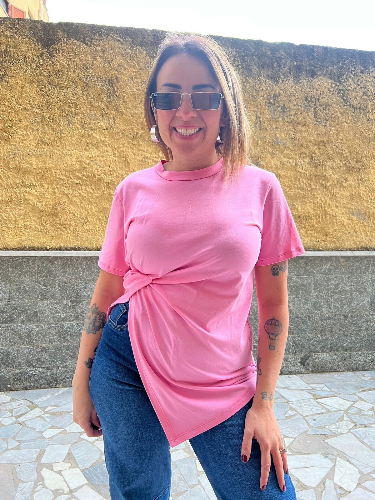 Shirt Piega Rosa