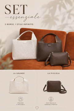 Set 2 Borse Regina Panna 101220