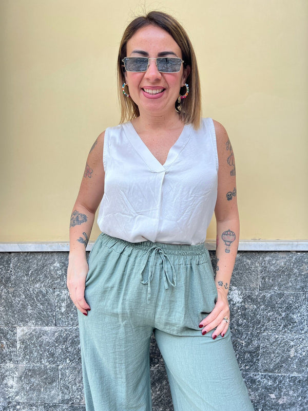 Canotta Satin Sabbia  55671