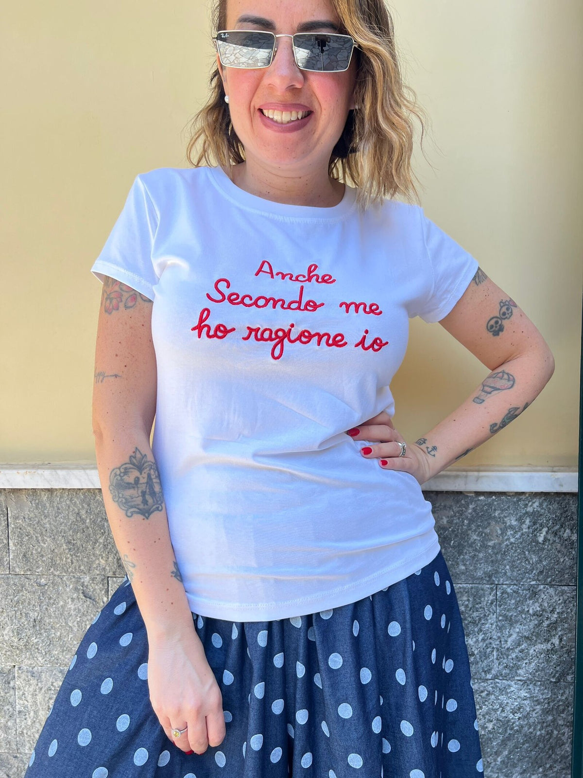 Shirt Bianca  ''Anche secondo me ho ragione io ''