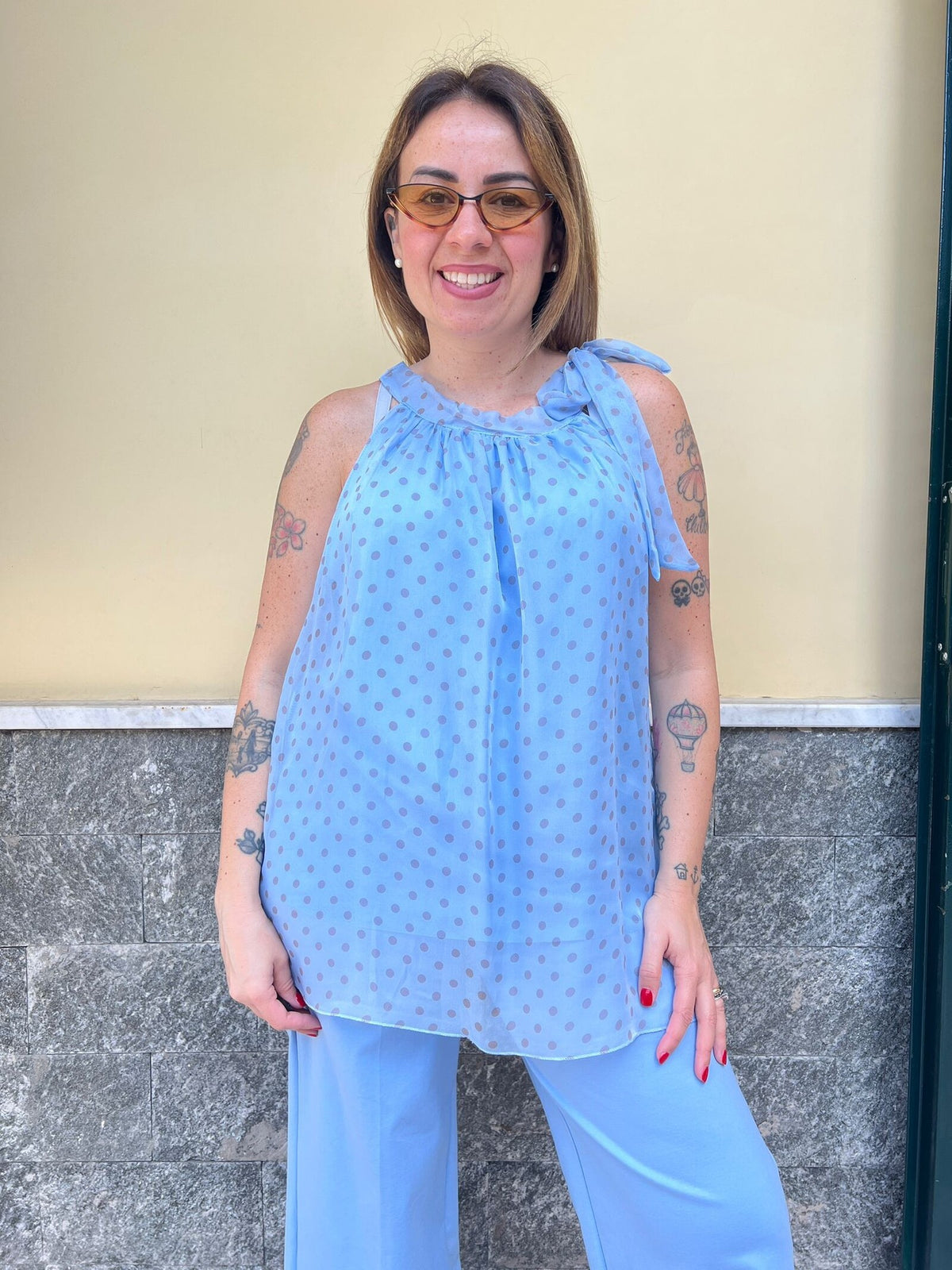 Top Fiocco Celeste 55671