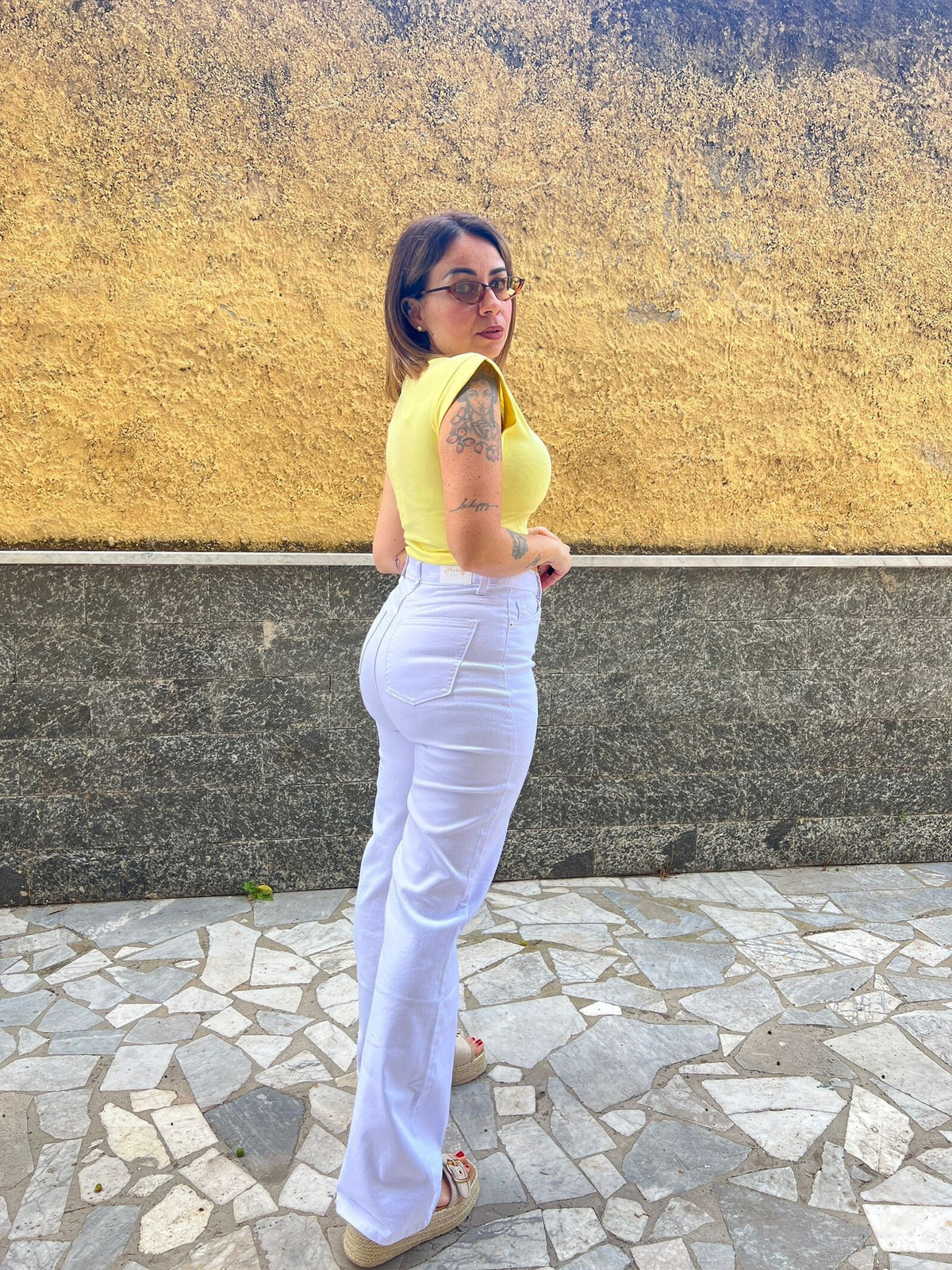 Jeans Palazzo Bianco 65793