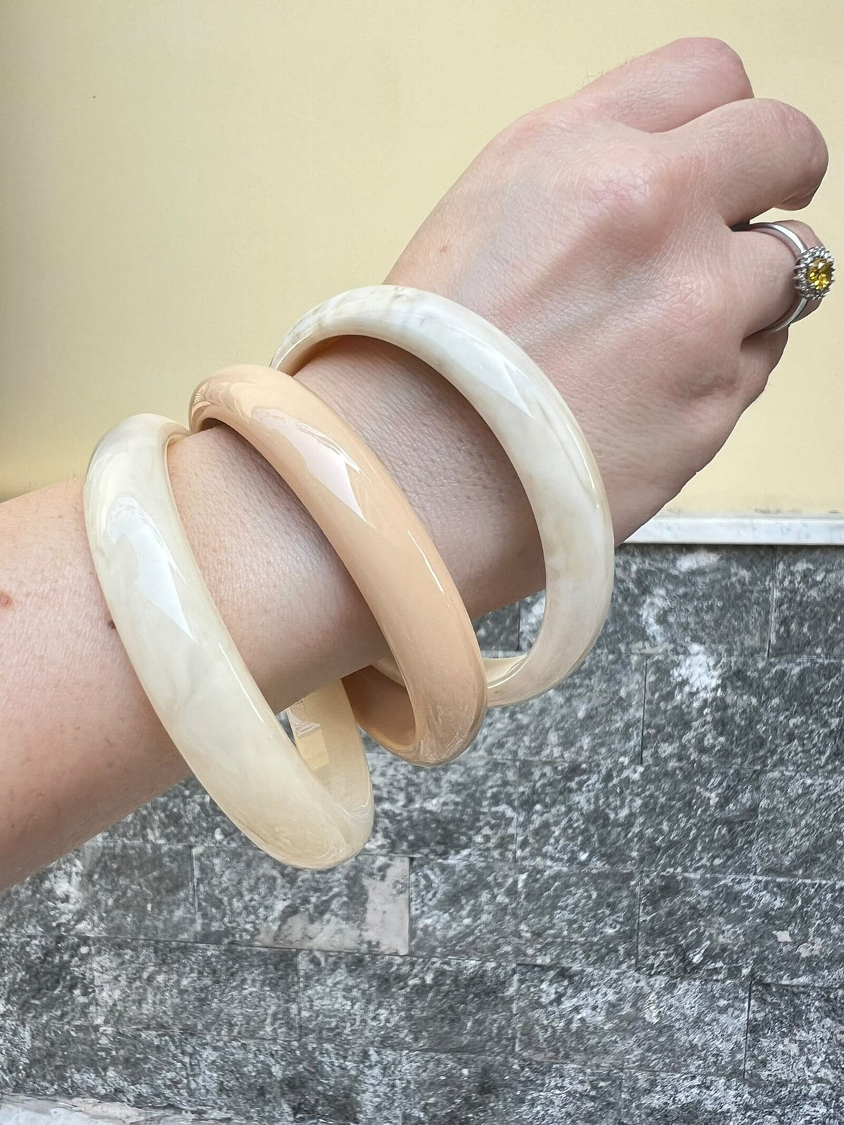 Tris Bracciali Beige 33402