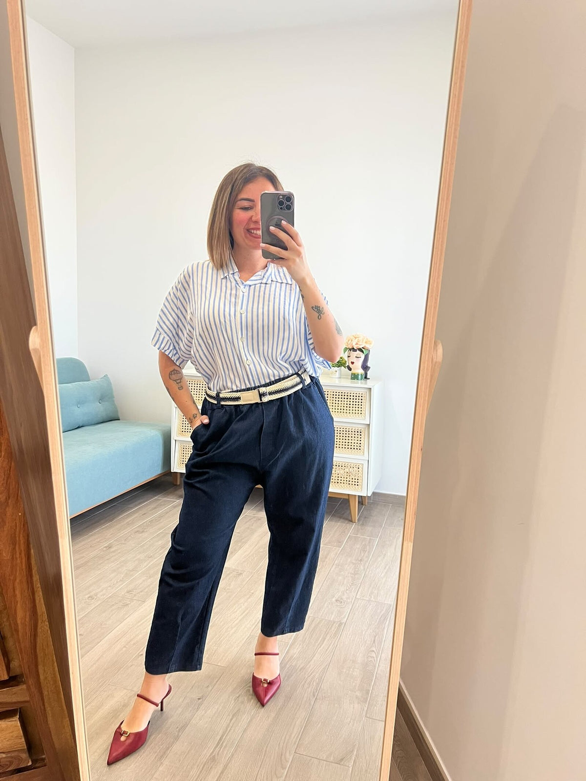 Pantaloni Denim Over 8976