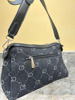 Borsa Denim Nera 101220