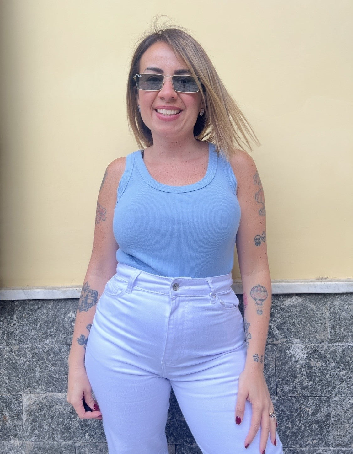 Canotta  Smile Celeste