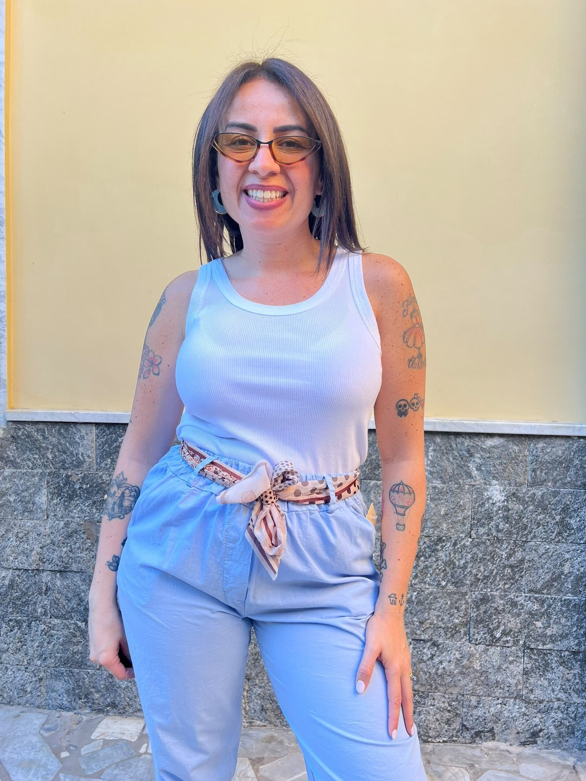 Canotta Smile Bianca