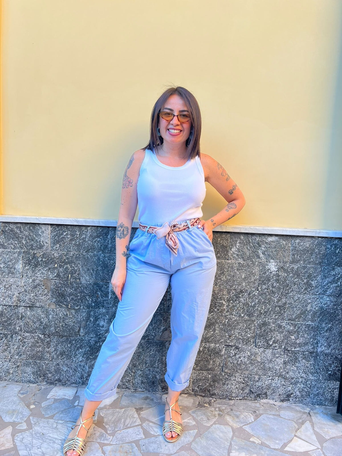 Canotta Smile Bianca