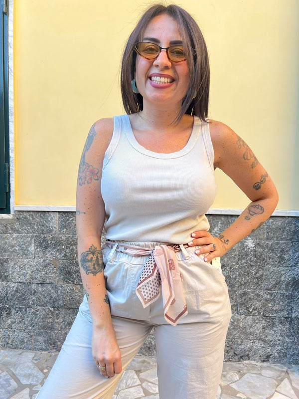 Canotta Smile Beige