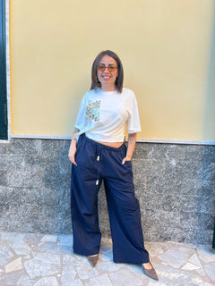 Pantaloni Perline Blu 8976