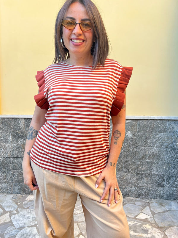 Shirt Righe Mattone 75915