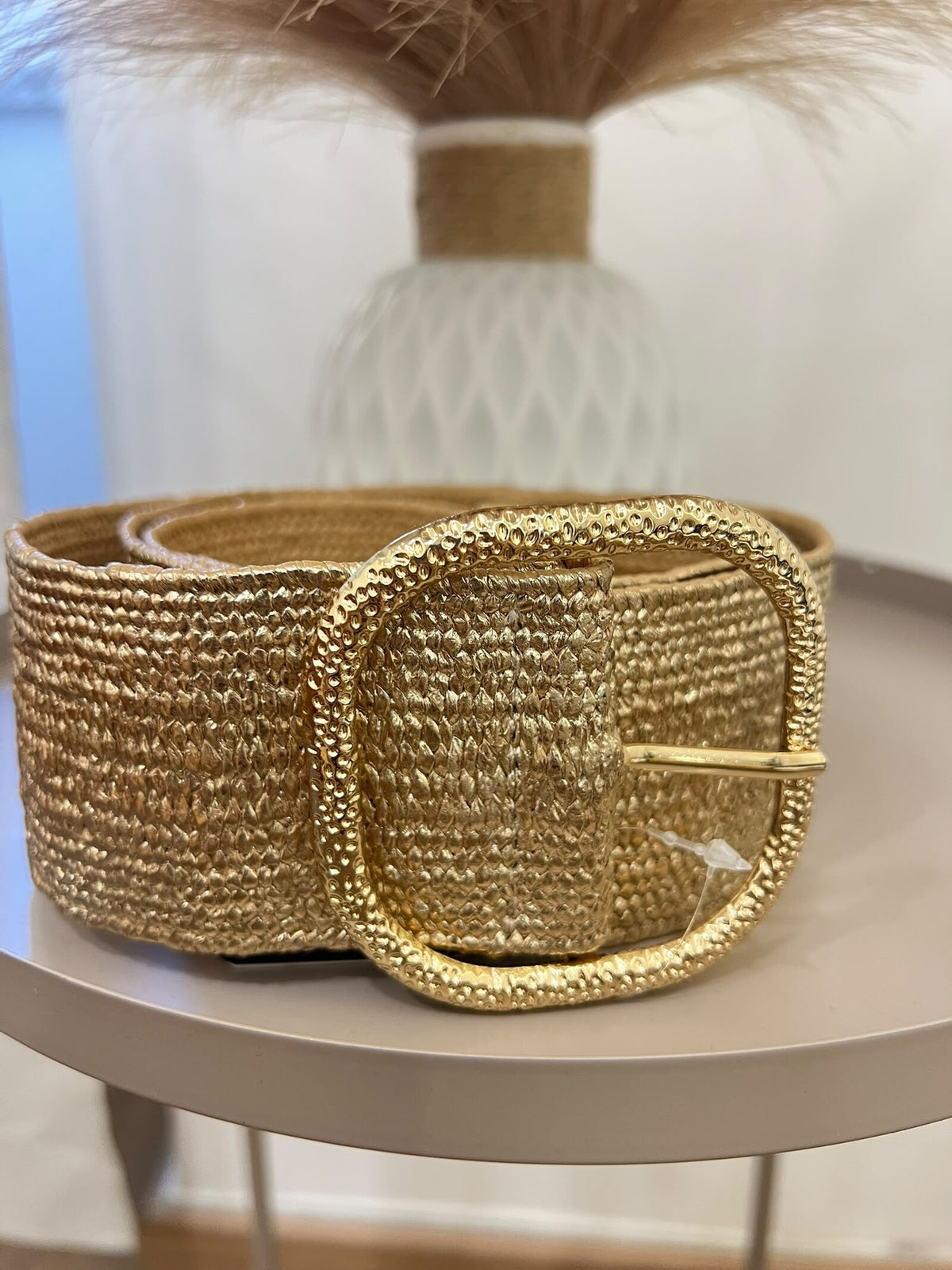 Cintura Rafia Oro 3366