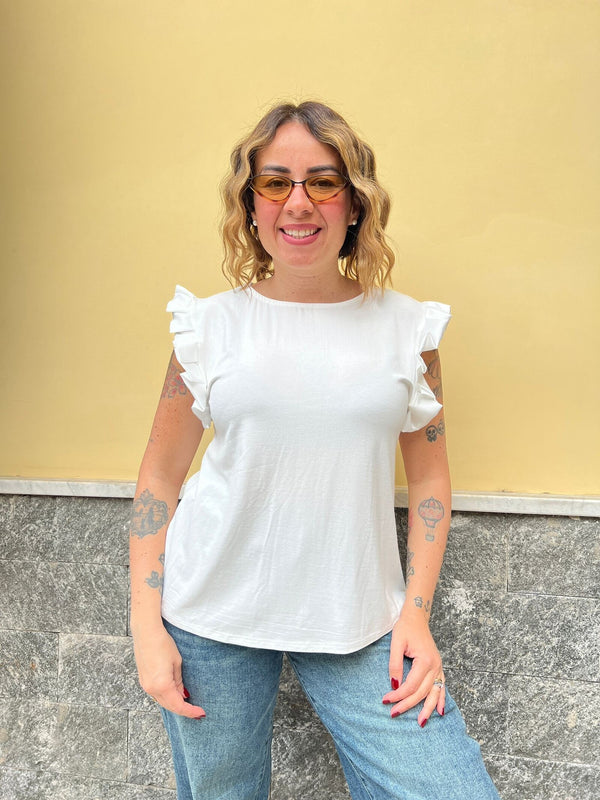Shirt Plisse Bianca