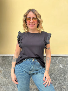 Shirt Plisse Nera
