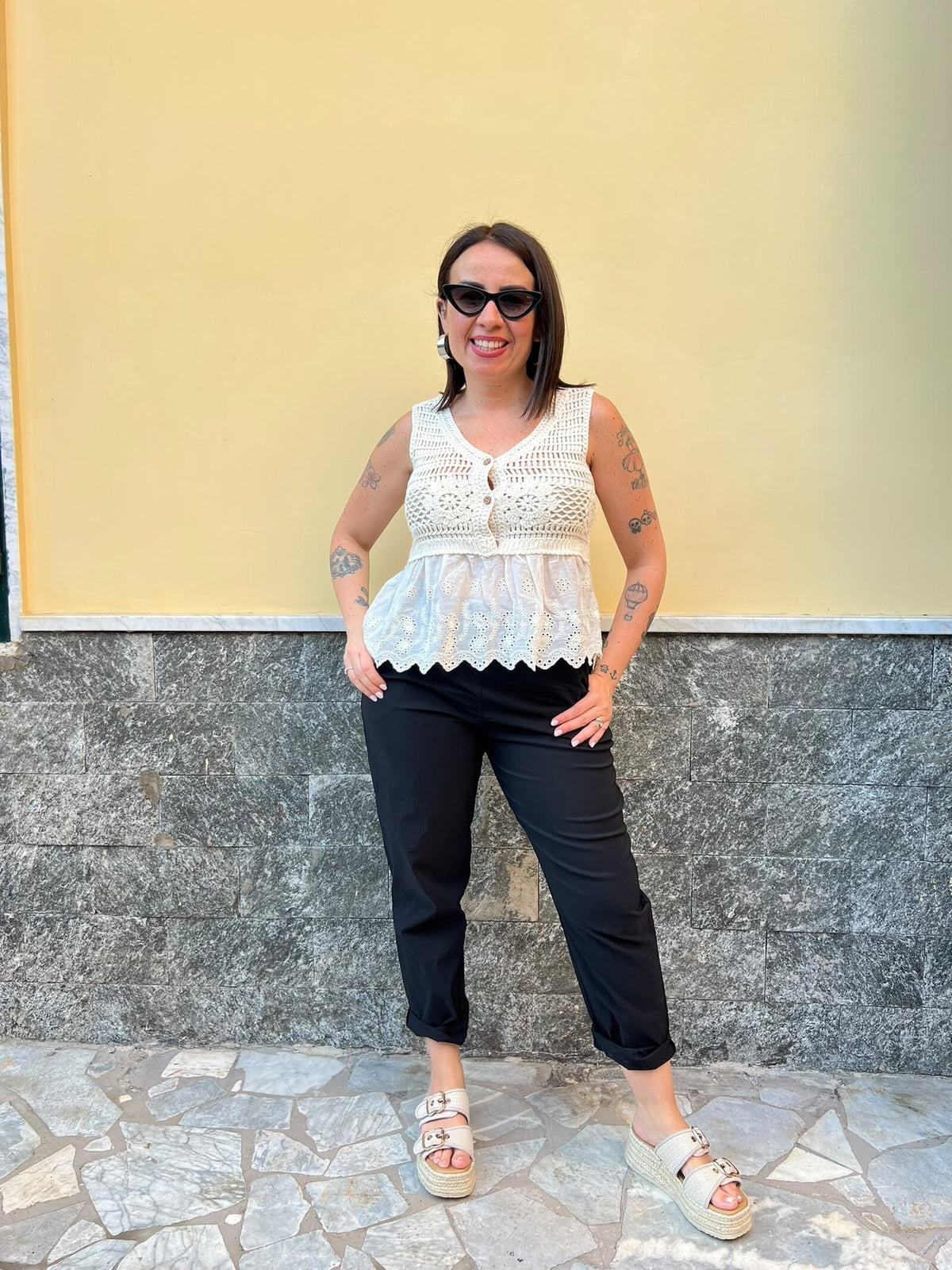 Pantaloni Carol Nero