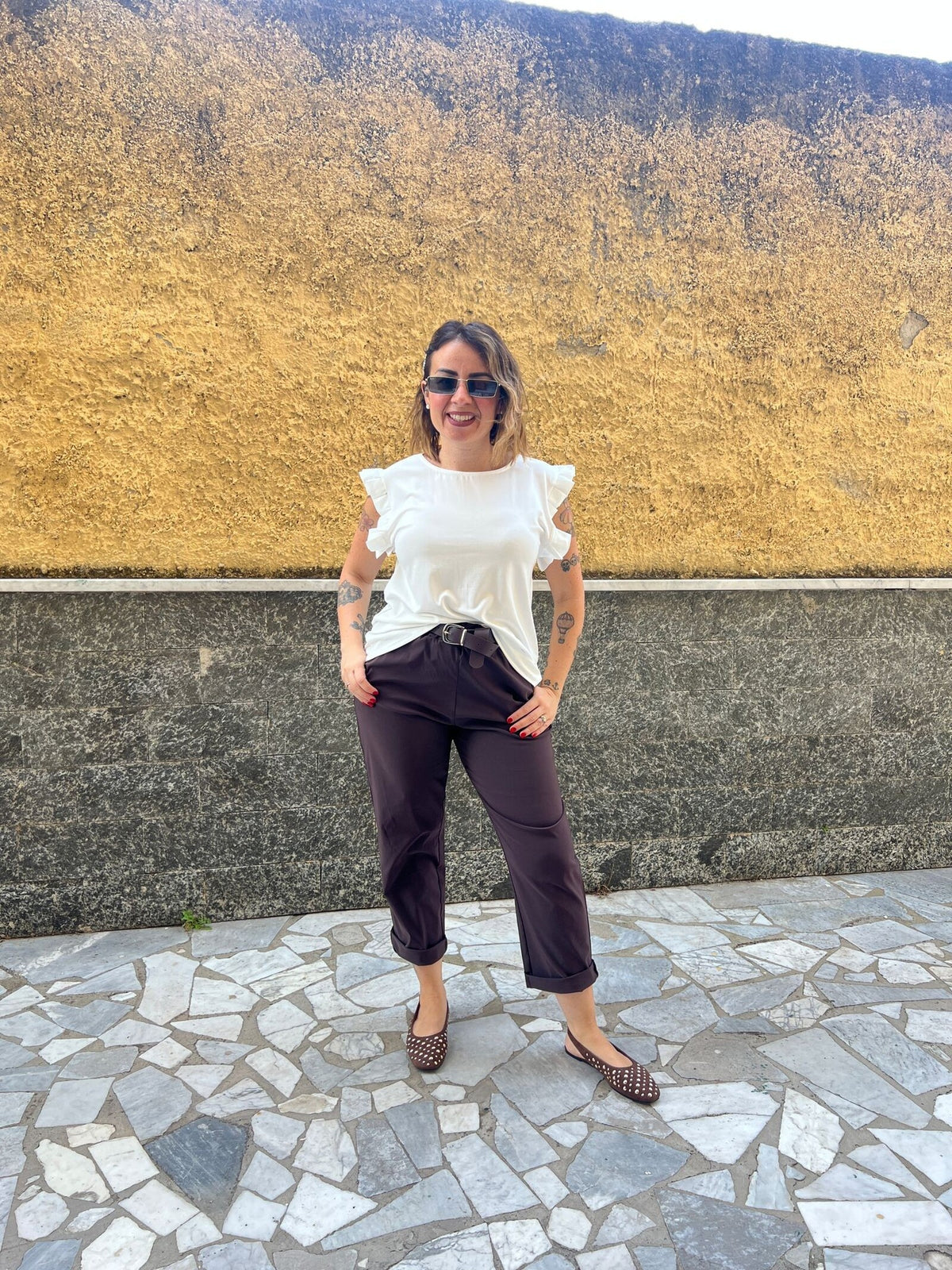 Pantaloni Carol Marroni