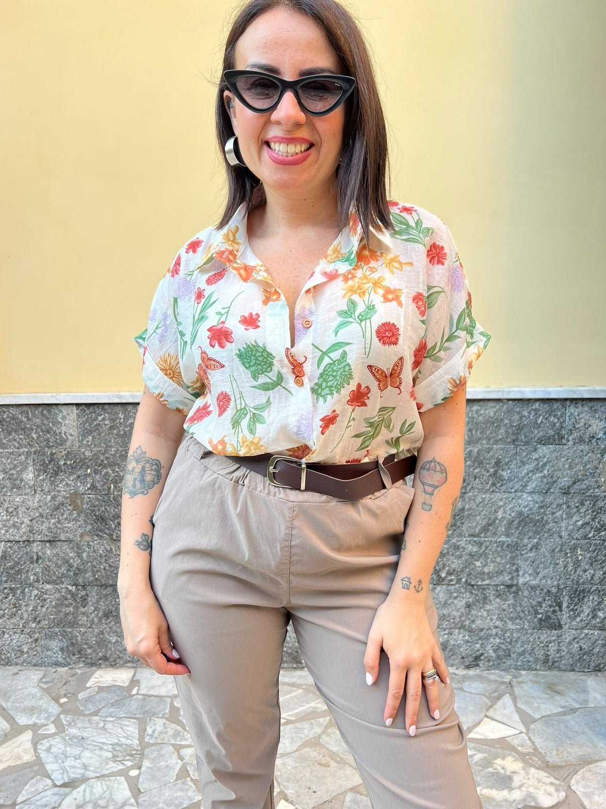 Pantaloni Carol Fango