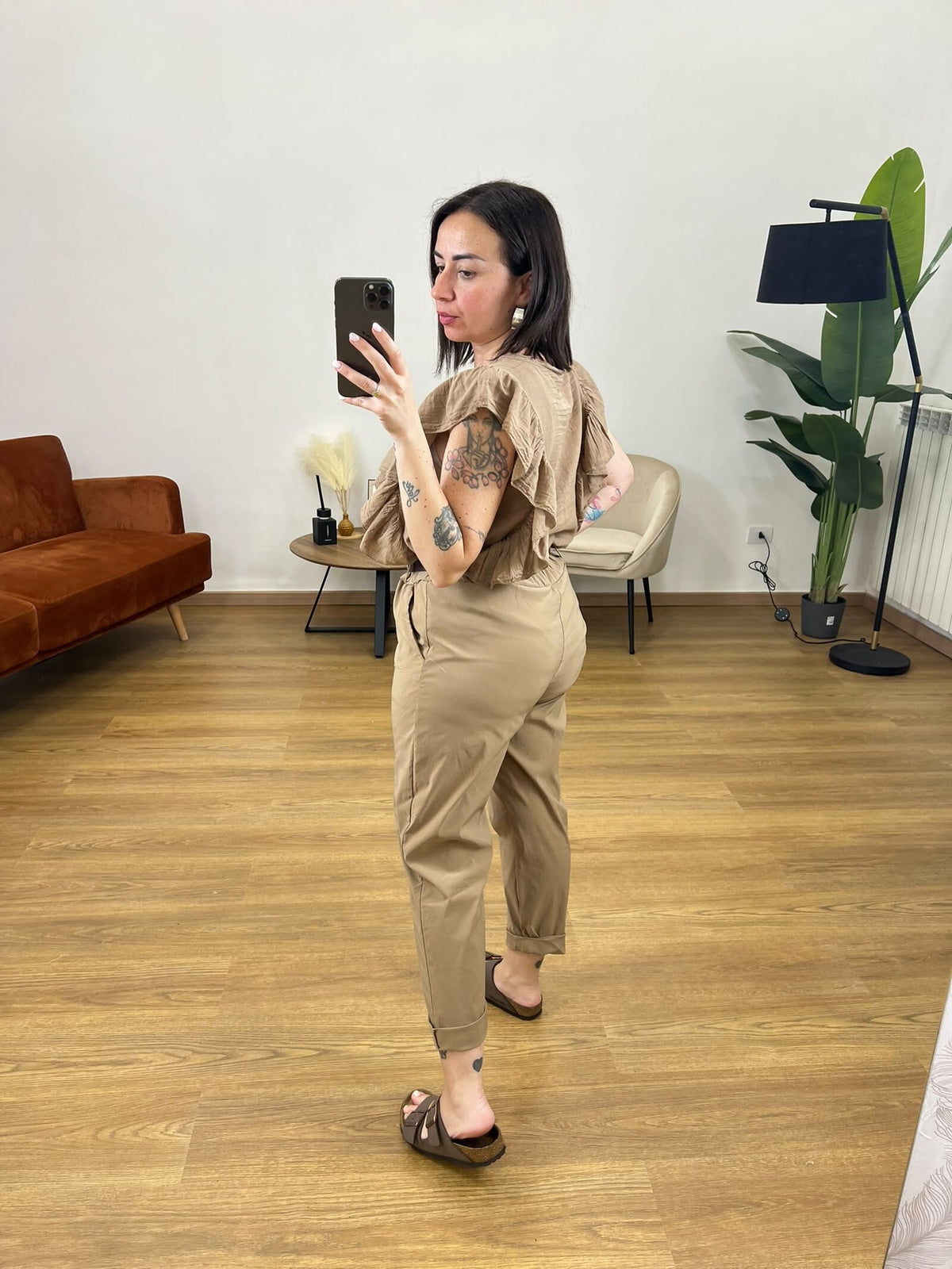 Pantaloni Carol Beige
