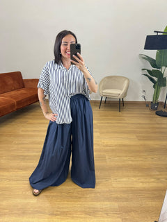 Pantaloni Over Blu 75915