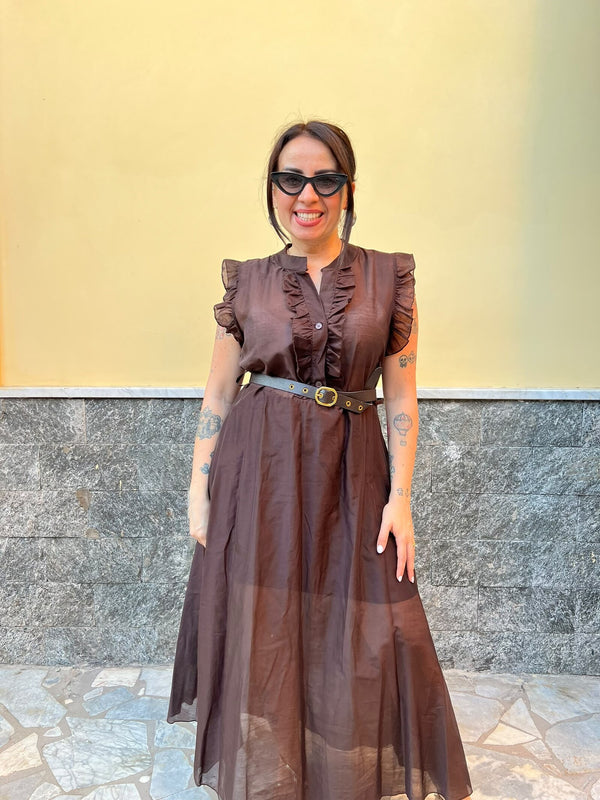 Abito Cristina Marrone 12501525