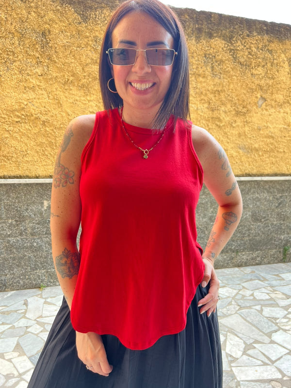 Canotta Ovale Rossa