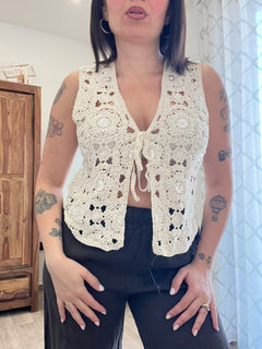 Gilet Filo e Perline