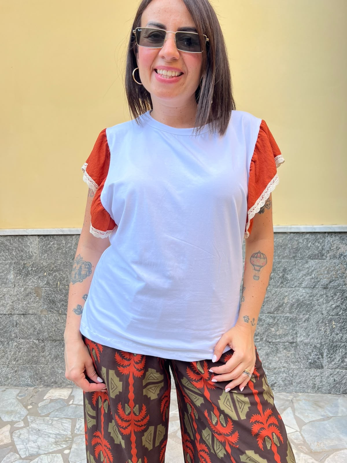 Shirt Volant Mattone