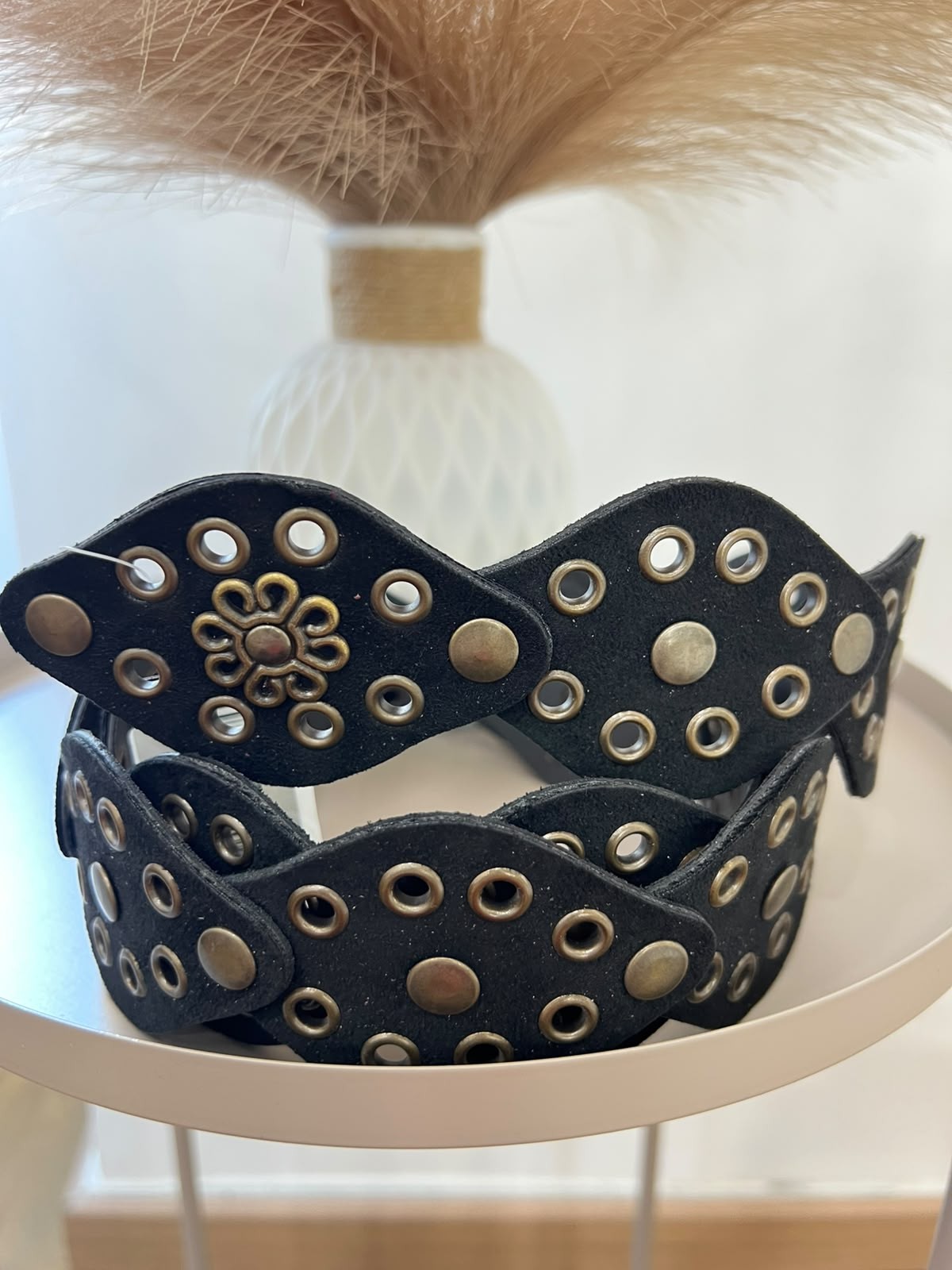 Cintura Camoscio Nera 5610