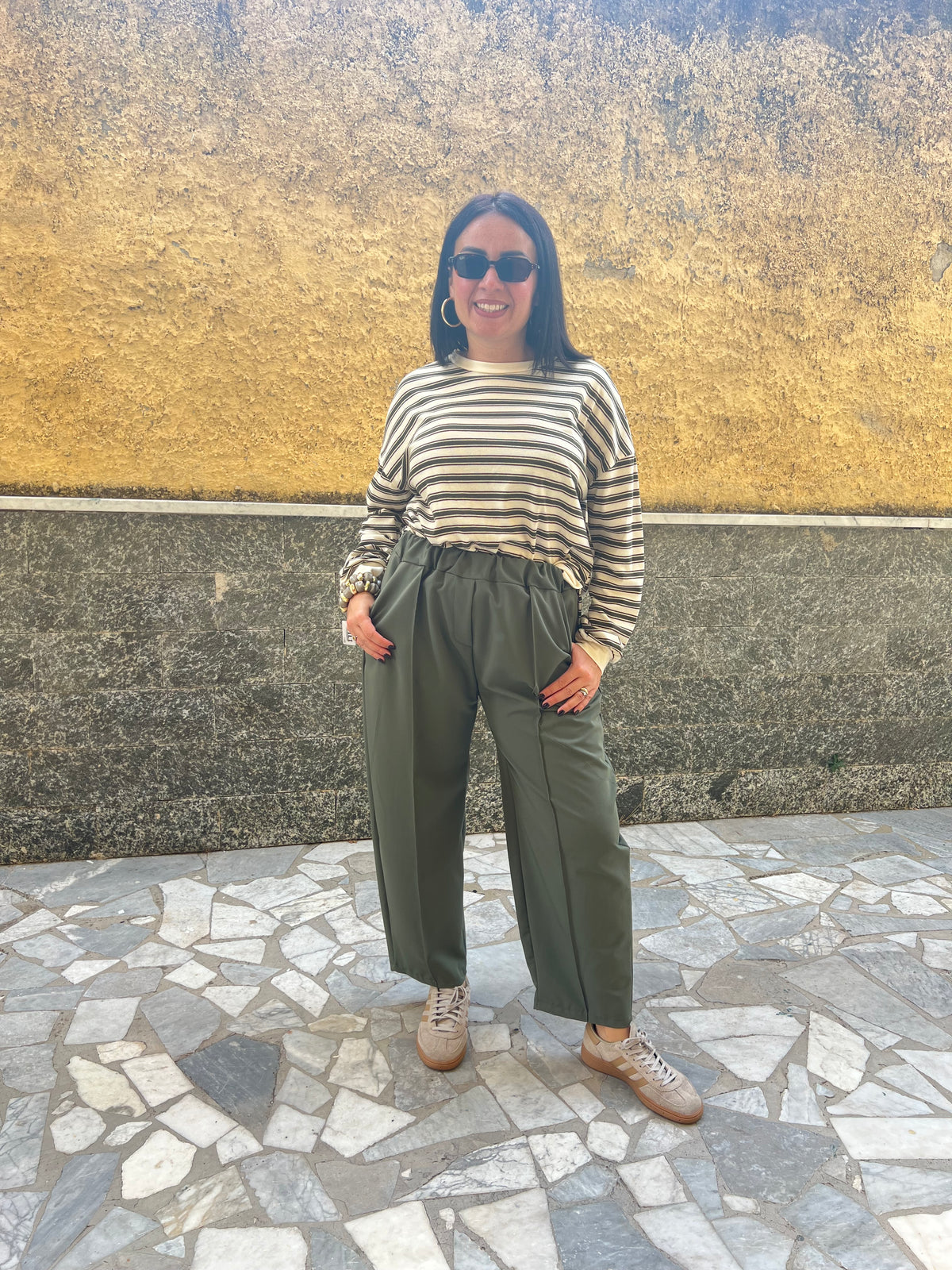 Pantaloni Gilda65793 Verde