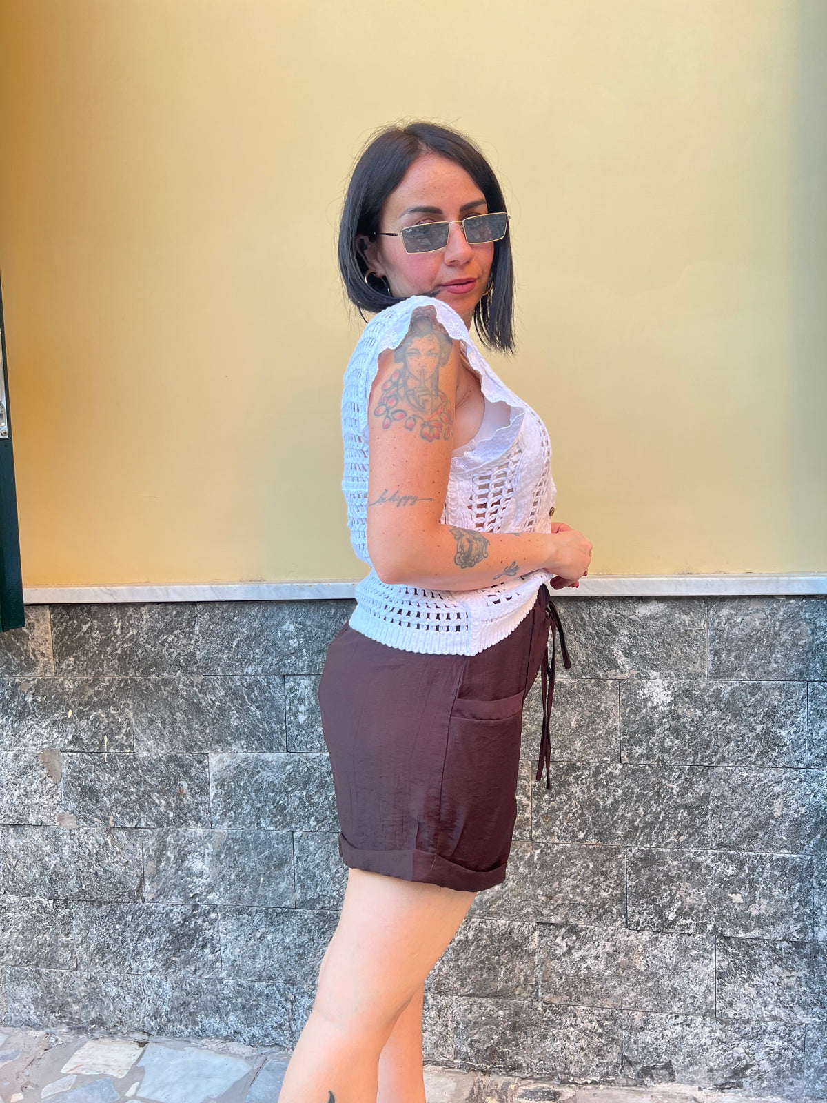 Shorts Marrone