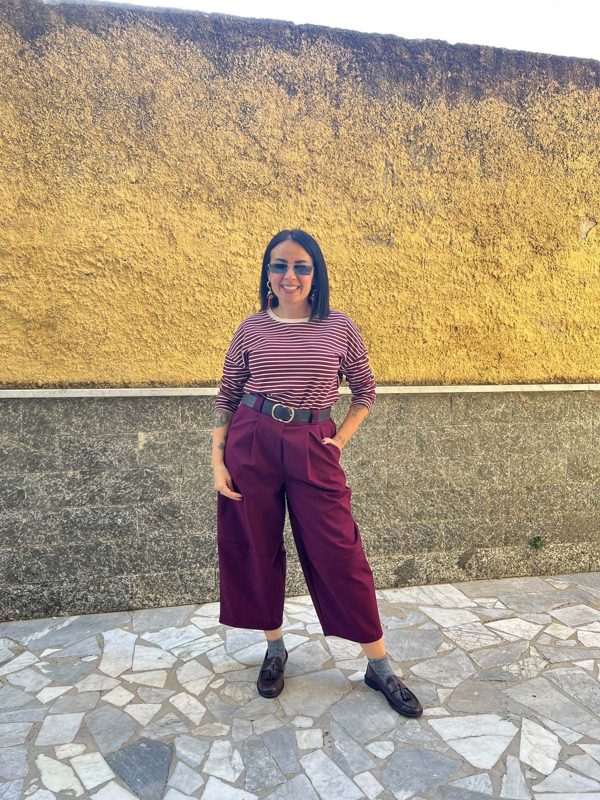Pantaloni Ballon Bordeaux  101220
